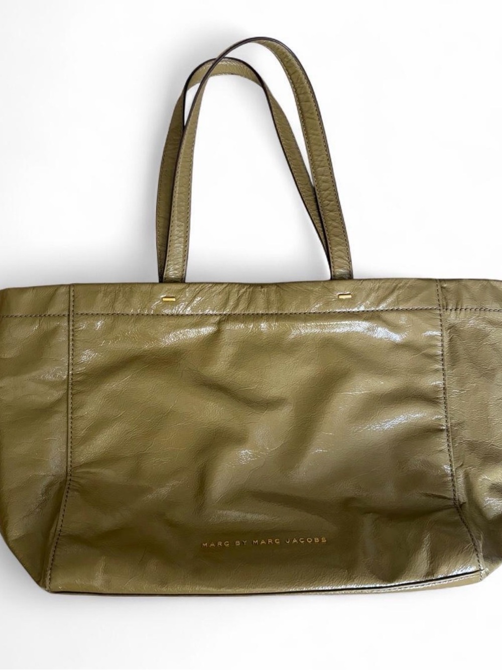 Marc By Marc Jacobs Olive Green Leather Tote